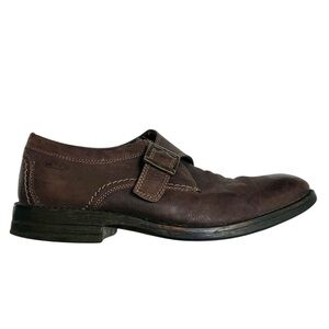 Clarks Brown Leather Delsin Stride Monk Strap Loafer Men’s Size 9.5M